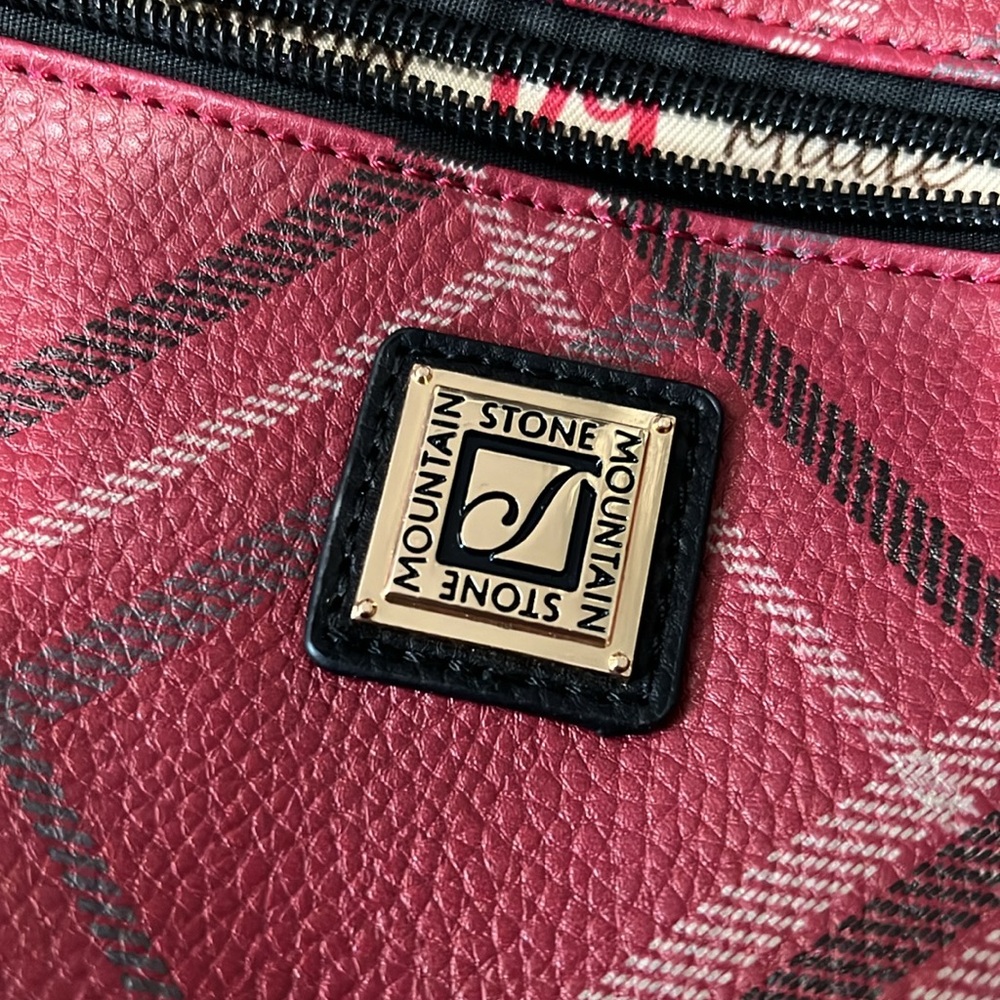 Highland Plaid Bonded Leather Purse - Picture 7 of 10
